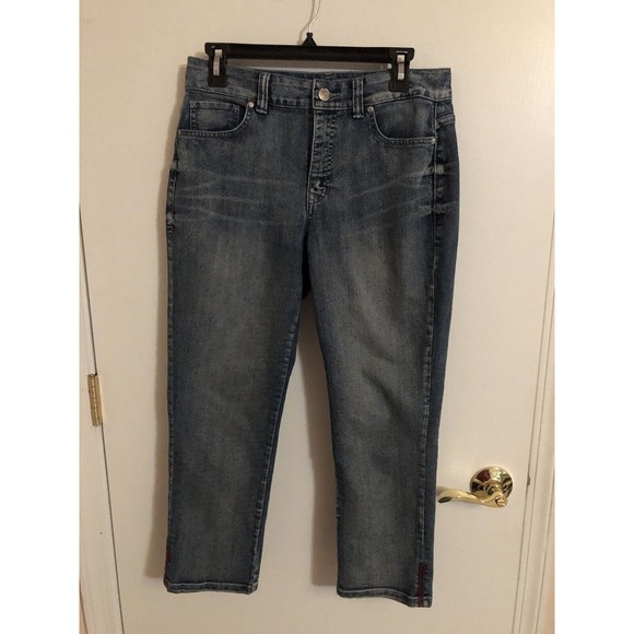 Nine West Vintage America Boho Denim Jeans Womens Size 6/28 - Picture 1 of 7